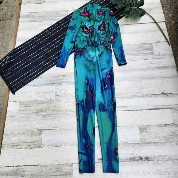 Badinka Zombie Reckoning Costume One Piece Bodysuit Cosplay Small - Picture 9 of 10